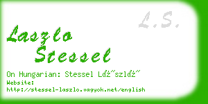 laszlo stessel business card